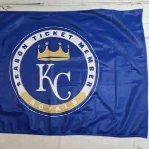 Kansas City KC MLB Royals Season Ticket Member Holder Flag 34 x 24 NWOT